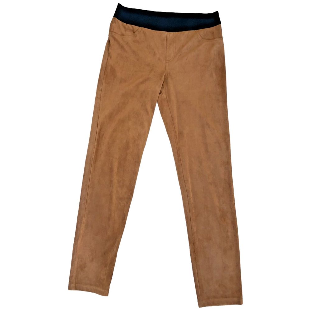 INC‎ International Concepts Brown Ultra Faux Suede Stretch Leggings Pants Size 6